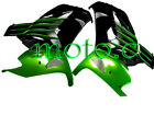 Left+Right Side Fairings Fit for 2012-2021 Ninja ZX14R Black Green ABS Plastic