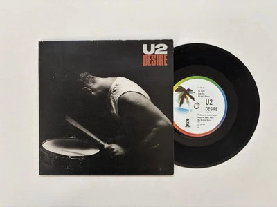 U2 Desire / Hallelujah 45rpm 7" single - record & picture sleeve - UK import - Image 1 of 4