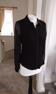 KAREN MILLEN SHIRT BLOUSE SIZE 10 - Picture 1 of 8