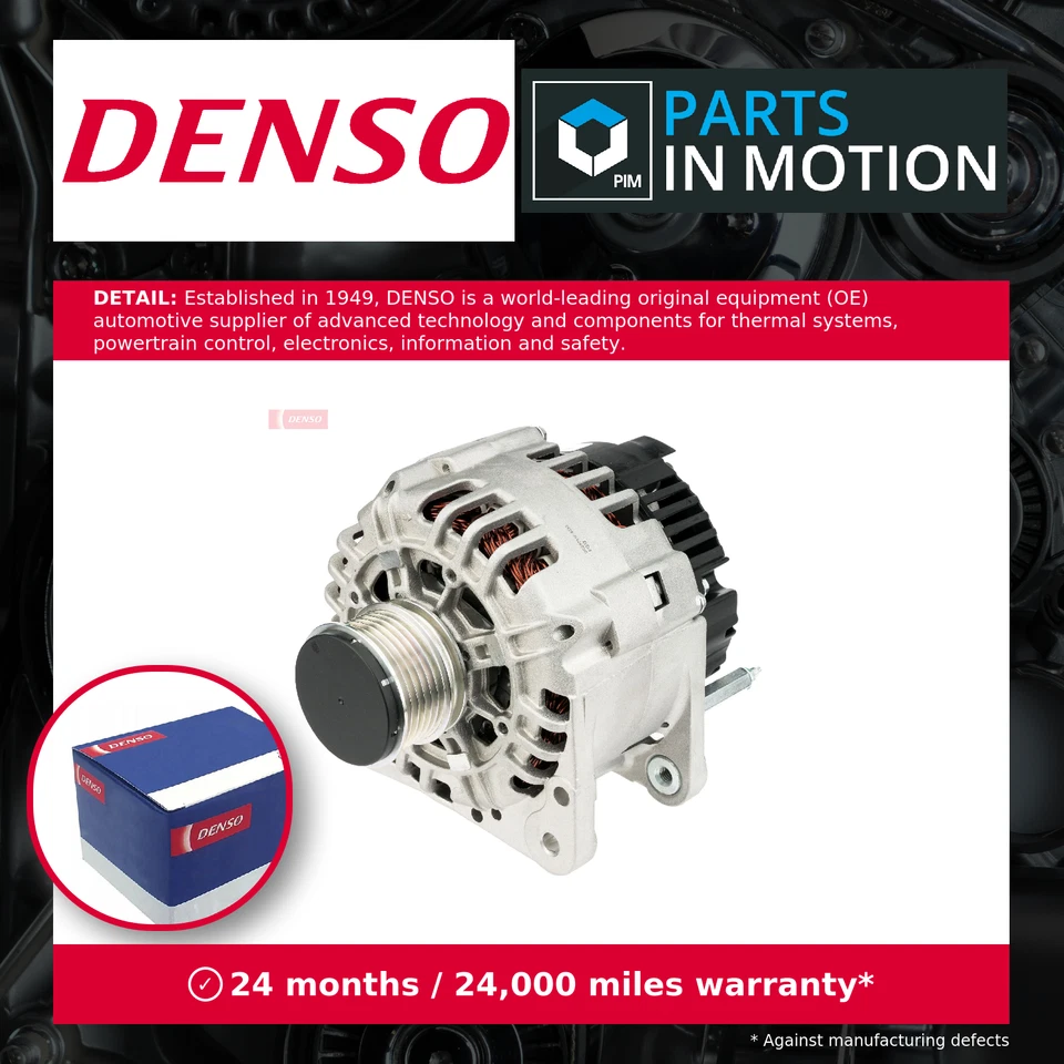 Alternator fits VW BORA 1J2, 1J6 1.6 98 to 05 Denso 028903028E 028903029G New - Image 1 of 4