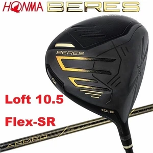 New 2024 HONMA BERES 09 Black 10.5 Driver RH ARMRQ FX BK(SR) Golf JP - Picture 1 of 10