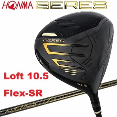 New 2024 HONMA BERES 09 Black 10.5 Driver RH ARMRQ FX BK(SR) Golf JP - Image 1 of 4