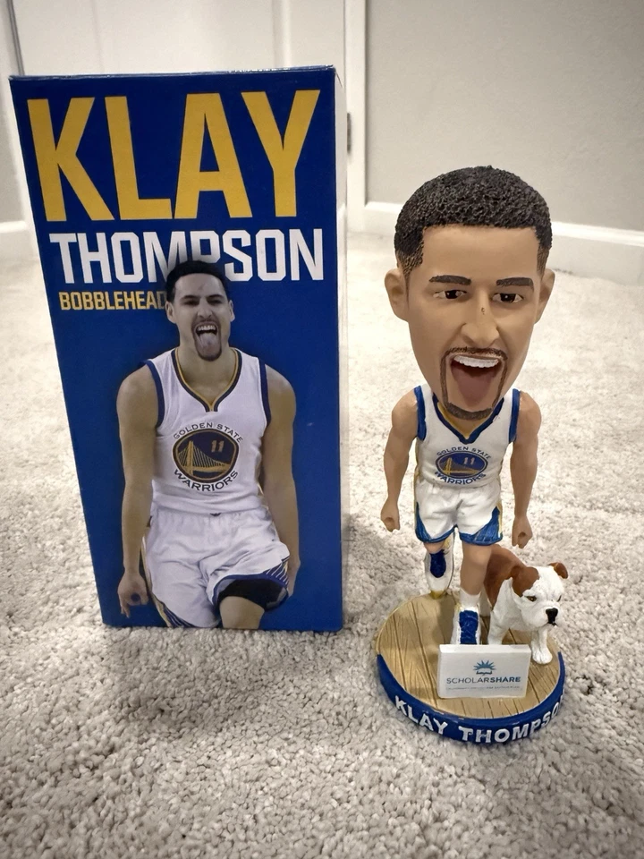 Golden State Warriors 2016 Klay Thompson con Rocco Bobblehead Foto 1 de 1