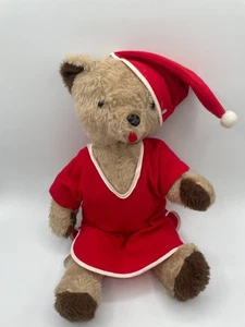 De colección Rushton Company Peluche Pijama Oso Rojo Camisón 16" Navidad - Imagen 1 de 13