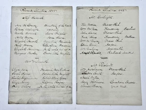 1833 Handschriftliche Handschrift "Weihnachtsversprechen" Ledger Pages Historic Autograph - Bild 1 von 8