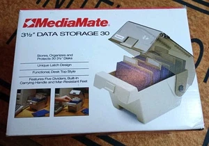 Almacenamiento de datos MediaMate de colección de 3 1/2 pulgadas 30 nuevo almacenamiento de disquetes - Imagen 1 de 4
