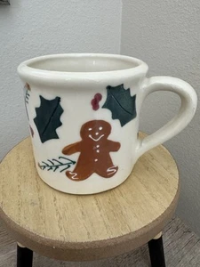 Hartstone Pottery Gingerbread Man Coffee Mug Cup Christmas Vintage 1982 USA - Picture 1 of 9