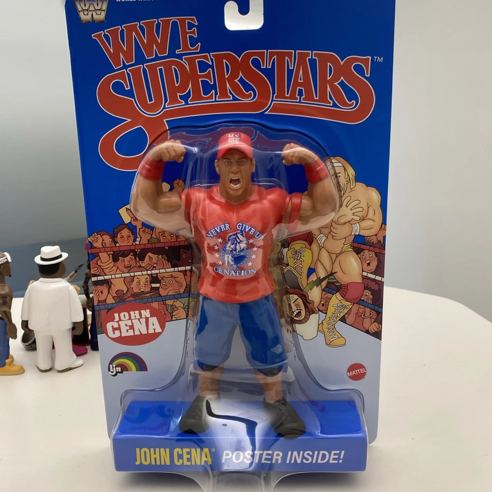 WWE LJN Superstars John Cena Black Card CHASE Action Figure 1980s Retro 8”