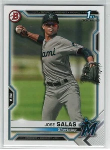 Jose Salas  2021 Bowman Baseball #BP-110 1st Bowman Marlins - Picture 1 of 2