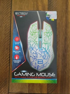 BYTECH GAMING MOUSE WITH MULTI-COLOR BACKLIGHT NEW NIB - Image 1 of 4