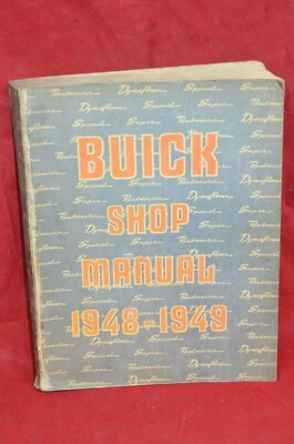 BUICK Shop Manual de Servicio 1948-1949 Guía Tienda Libro OEM Serie 40 50 70 De Colección Foto 1 de 4