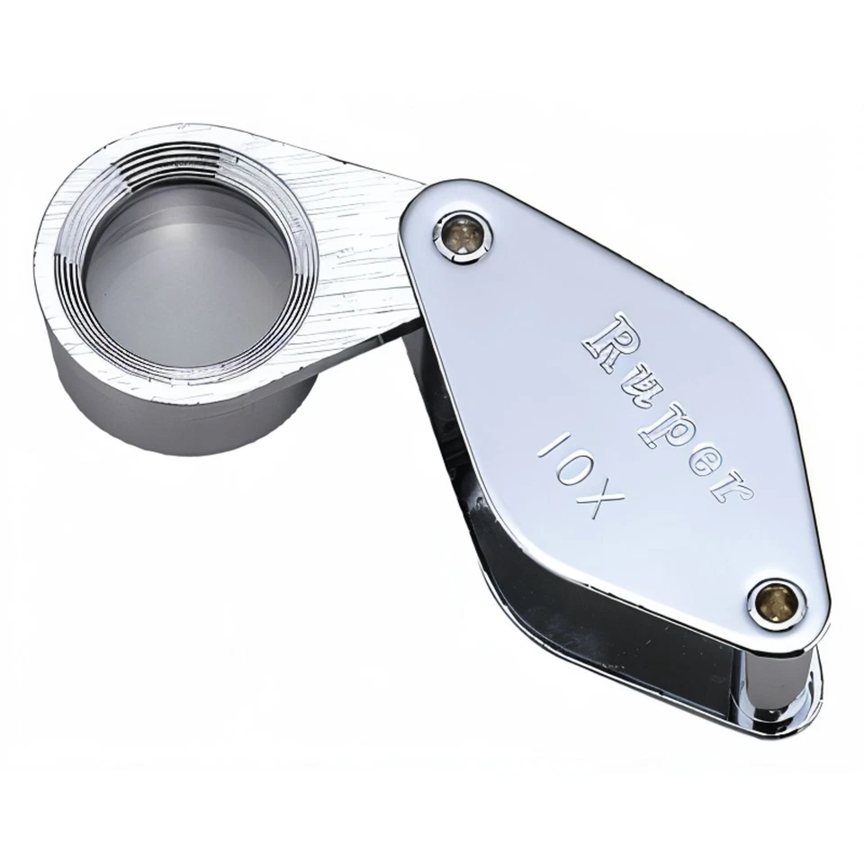 Ruper 'Original' x10 (20mm) Chrome Metal Field Loupe (Triplet) - Image 1 of 1