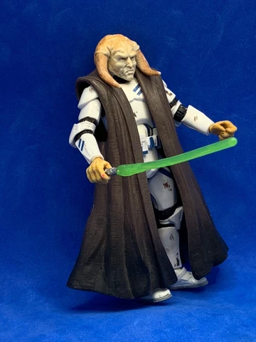 Star Wars Custom Figure: Daos Yzalli - Iktotchi Jedi in Clone Armor Cover