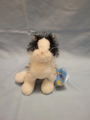 HM016 Ganz Webkinz Black and White Cat Stuffed Animal Plush Sealed Code - Image 1 of 3