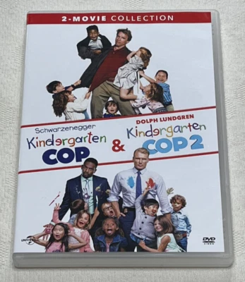 KINDERGARTEN COP 1 & 2 : Schwarzenegger & Dolph Lundgren 2 Movie Collection DVD - Image 1 of 3