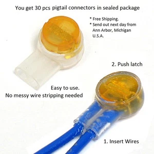 *FCB*USA 30x Handliche Selbstabisolierende Zopfstecker. Versand am nächsten Tag fr Michigan - Bild 1 von 1
