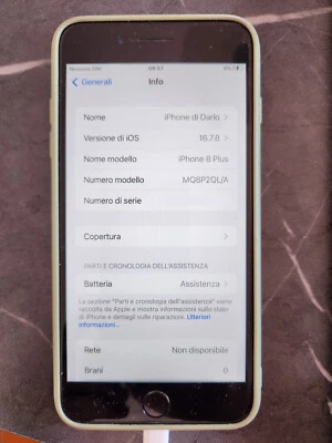 Apple iPhone 8 Plus 256GB SpaceGray MQ8P2QL/A 5.5" Grigio Siderale - Immagine 1 di 4