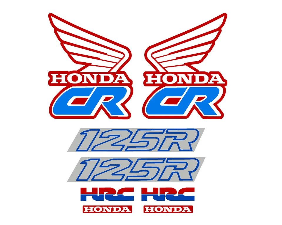 Juego de calcomanías para motocicleta Honda CR125 1990, cubiertas, guardabarros y basculante CR 125 Foto 1 de 1