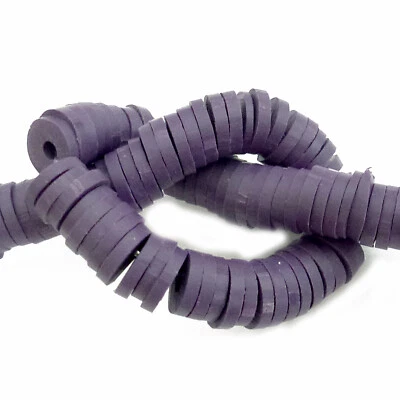 Perlen Polymer Clay ca. 6 mm lila Heishi Spacer ca. 400 Stück nenad-design S87 - Bild 1 von 4
