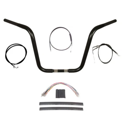 Kit cabide macaco 1990-1995 Harley-Davidson Dyna 1 1/4" Black Wild 1 WO572 14" - Imagem 1 de 2