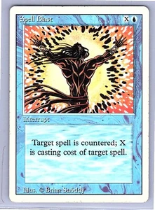 MTG Magic the Gathering Revised Edition Spell Blast LP Common - Imagen 1 de 2