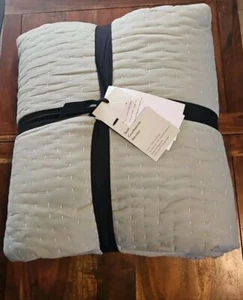 West Elm Airy Cotton Voile Solid KING/CAL. KING Quilt -Celadon New With Tags - Picture 1 of 5