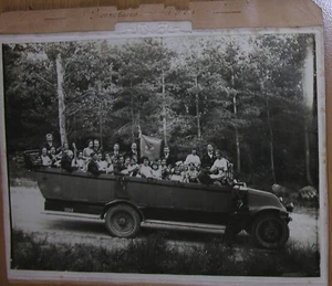 Gambais Yvelines. 2 Photos Bus de La Napolitaine ( Mandoline) 1921. - Picture 1 of 3