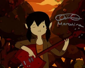 Foto firmada por Olivia Olson Adventure Time 8x10 autógrafo certificado por la JSA - Imagen 1 de 3