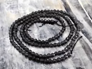 Natural Black Spinel, 2mm Round, Faceted, Approx 160 pcs - Foto 1 di 3