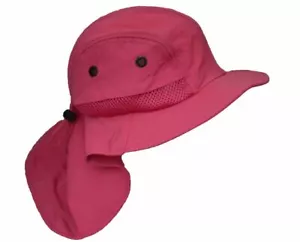 Cappello Nayt Bambina 4 Pannelli 2" Bill Flap Secchiello Rosa - Foto 1 di 1