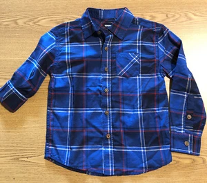 Sonoma Jungen LS Hemd 4 blau kariert Einzelhandel $ 24 (S-blk-51-3) - Bild 1 von 5