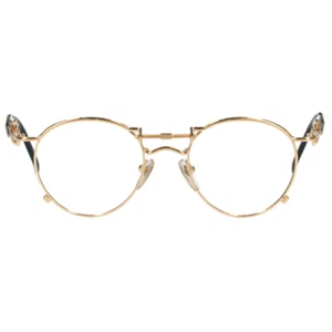 Jean Paul Gaultier 56-0174 Frame Gold x Black No Lenses - Picture 1 of 3