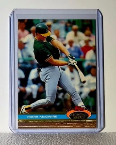 Mark McGwire 1991 Topps MLB #399 Stadium Club Baseball Card Oakland Athletics - Picture 1 of 2