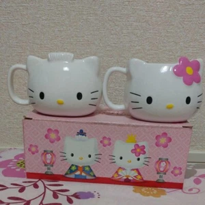 Sanrio Hello Kitty Dear Daniel Pair Mug Cup Festival Pair Vintage With Box New - Picture 1 of 3