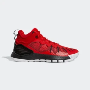 adidas Unisex D Rose Son of Chi Basketballschuhe/rot schwarz weiß/UVP £90 - Bild 1 von 9