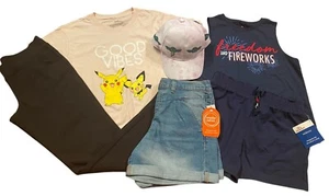 Girl Clothes Lot Of 6 Pcs Mixed Lot Size L (10-12) All Spring Summer Colorful - Picture 1 of 6
