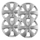 Set of (4) 15 Silver Replacement Hubcaps fit Toyota Yaris 2006-2008, 6 Spoke Toyota YARIS