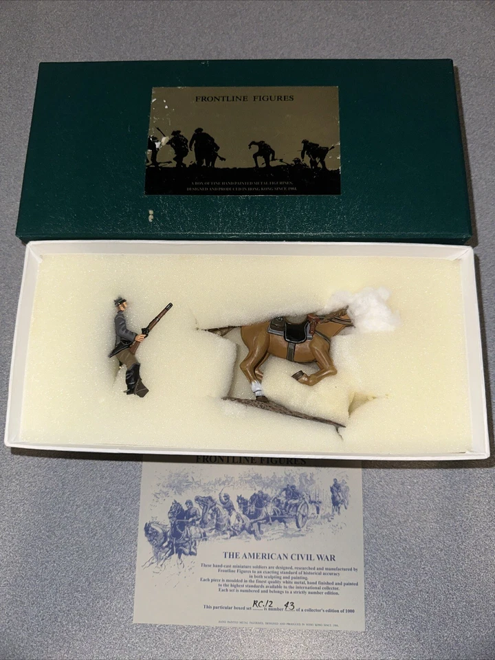 Figuras Frontline Toy Soldiers R.C.12 American Civil War Confederate escala 1/32 - Imagem 1 de 4