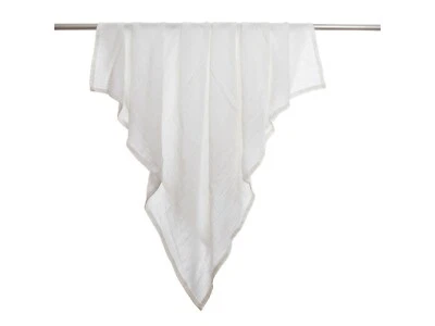 BIRGIE 2 Stück Mulltücher Spucktücher Mullwindeln Baby Babydecke Wickeln 120x120cm Weiß
