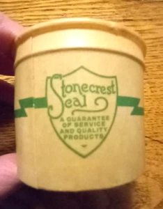 Vintage Stonecrest Seal Eis Pappbecher mit Deckel 50er Jahre - Bild 1 von 7