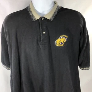 VINTAGE COLORADO COUGARS POLO SHIRT MENS XL EMBROIDERED BLACK SHORT SLEEVE 90s - Picture 1 of 11