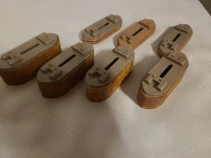 HO Bridge Piers 4 pilastri ponte plastico ferrovia 3 cm+ 3x 1 cm vintage Germany - Photo 1/5