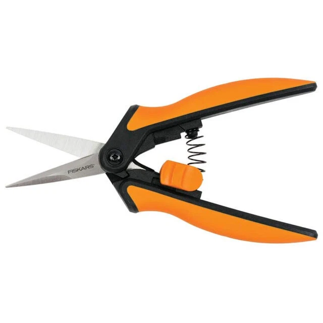 Fiskars 399240-1003 Straight Cut Snip Scissors - Orange & Black