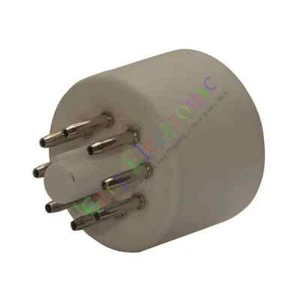 2pc 8pin Ceramic vacuum tube sockets base For 6N7 6N8 audio amplifier DIY parts - Picture 1 of 3