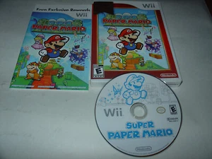 Super Paper Mario (Nintendo Wii, 2007) Mint Copy Pristine Disc Perfect - Picture 1 of 1