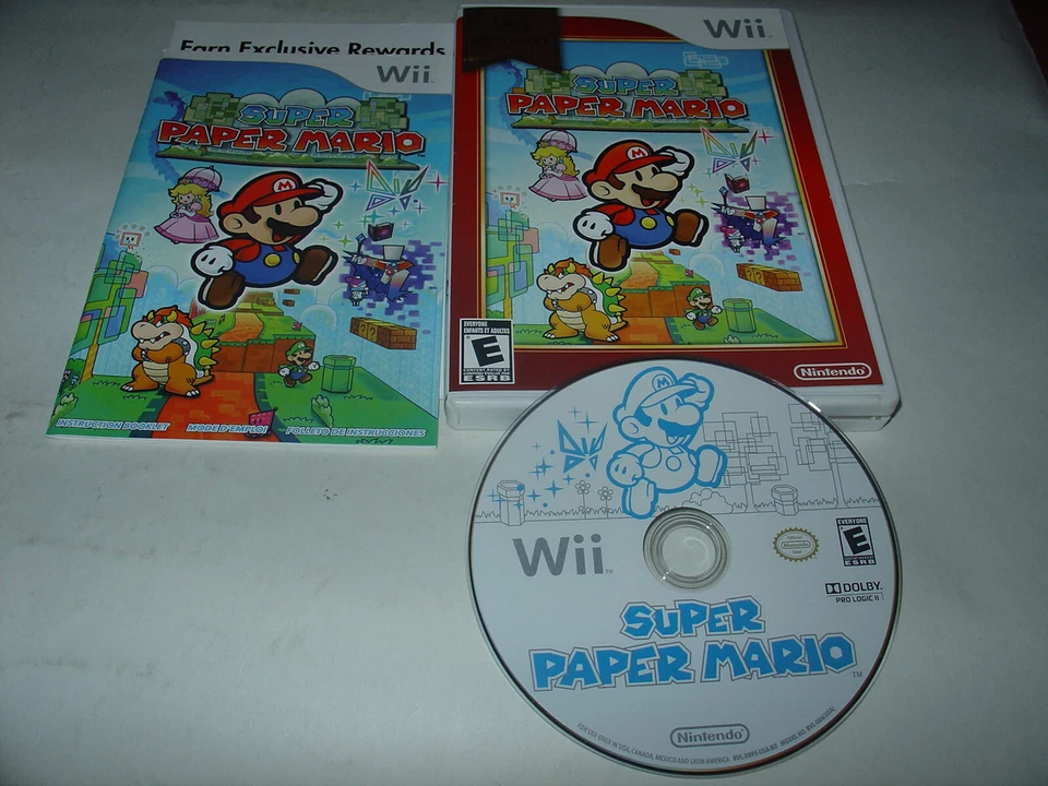 Super Paper Mario (Nintendo Wii, 2007) Mint Copy Pristine Disc Perfect - Image 1 of 1