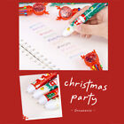 1Pcs Christmas 10 Colors Ballpoint Pens Christmas Stationery Press Oil Pens_Wf