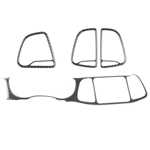 4Pcs For Dodge Challenger Carbon Fiber Central Console Dashboard Cover Trim - Picture 1 of 7