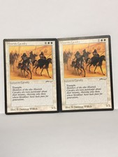 2x Arabian Nights Moorish Cavalry NM Both light & dark casting circles MTG 