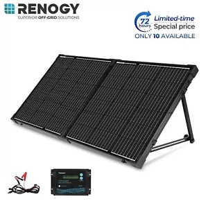 Renogy 100 Watt 12 Volt Portable Solar Panel w/ Waterproof 20A Charge Controller - Picture 1 of 9